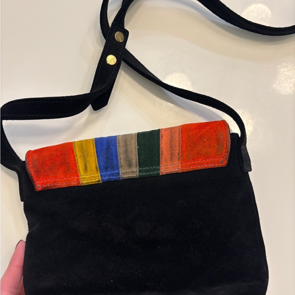 C.A.B. Collection Blanche Shell Canteen in Rainbow Suede - Picture 3 of 7
